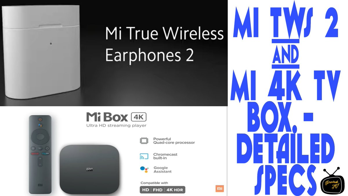 Xioami Recently launched some of their new products like MI 4K TV Box and MI True Wireless Earphones 2 in India. In this video, I explained all the specification like design, feature, price and available date of these 2 products in detail. Do check&amp;share.

youtube.com/watch?v=-wfbjo…