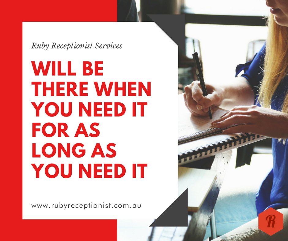 rubyreception's tweet photo. No more chasing around after temp agencies to try to bring in temporary staff. Ruby Receptionists will be there when you need them, for as long as you need them. #RubyReceptionist

Get your 7-day free trial now! https://t.co/aWCNInuRxX https://t.co/f3nIFYRUVc
