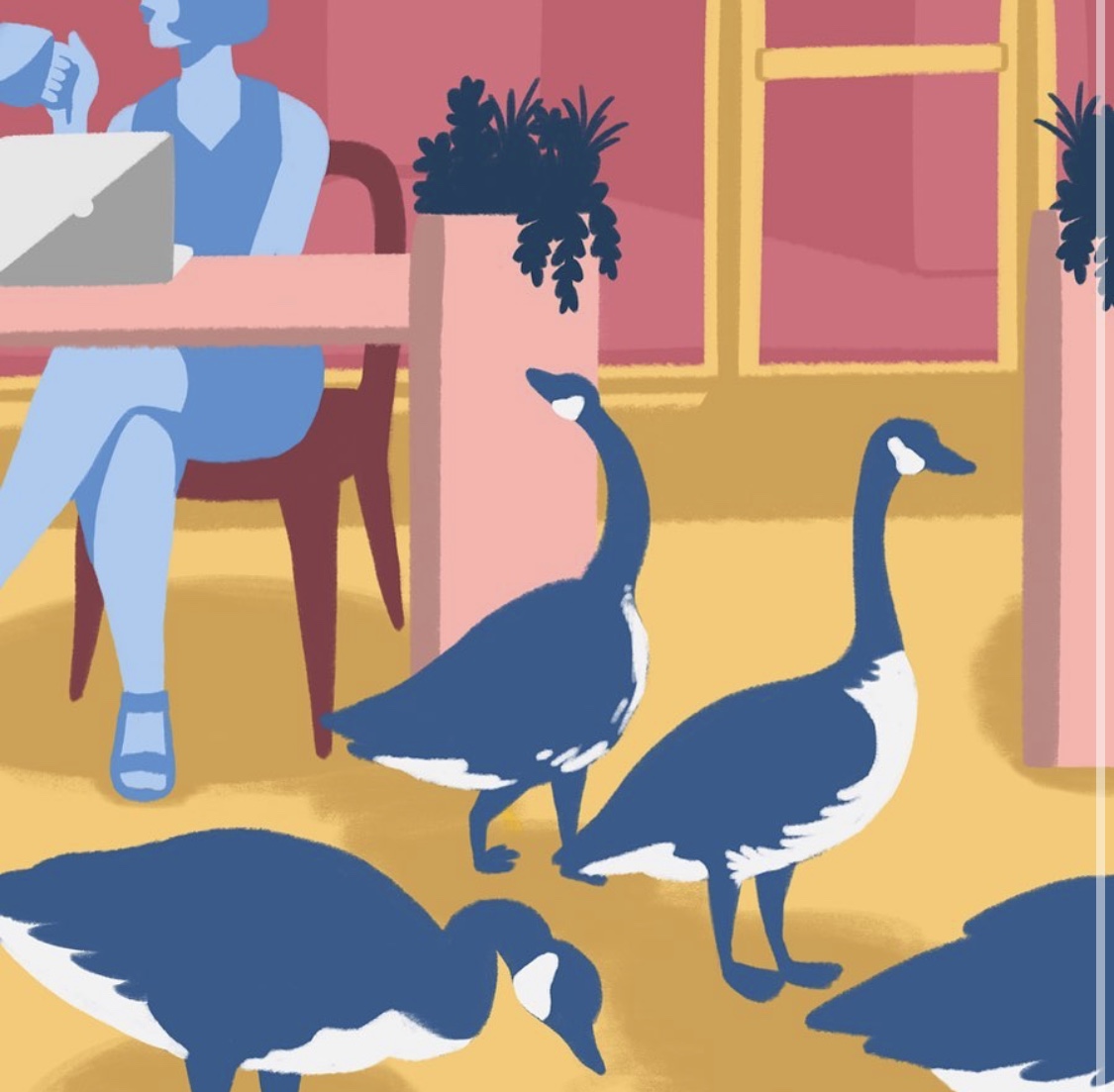 IllustrationAca's tweet photo. One of our favorite first assignments is the flat assignment. It makes us so happy to see your projects! Keep tagging us! #studentspotlight: Luann Teed (@luwon_art) 
•
#ilIustrationisolation #illustrationacademy #neverstopdrawing #thisaintsummercamp #visualartspassage https://t.co/dCKt5Kogkm