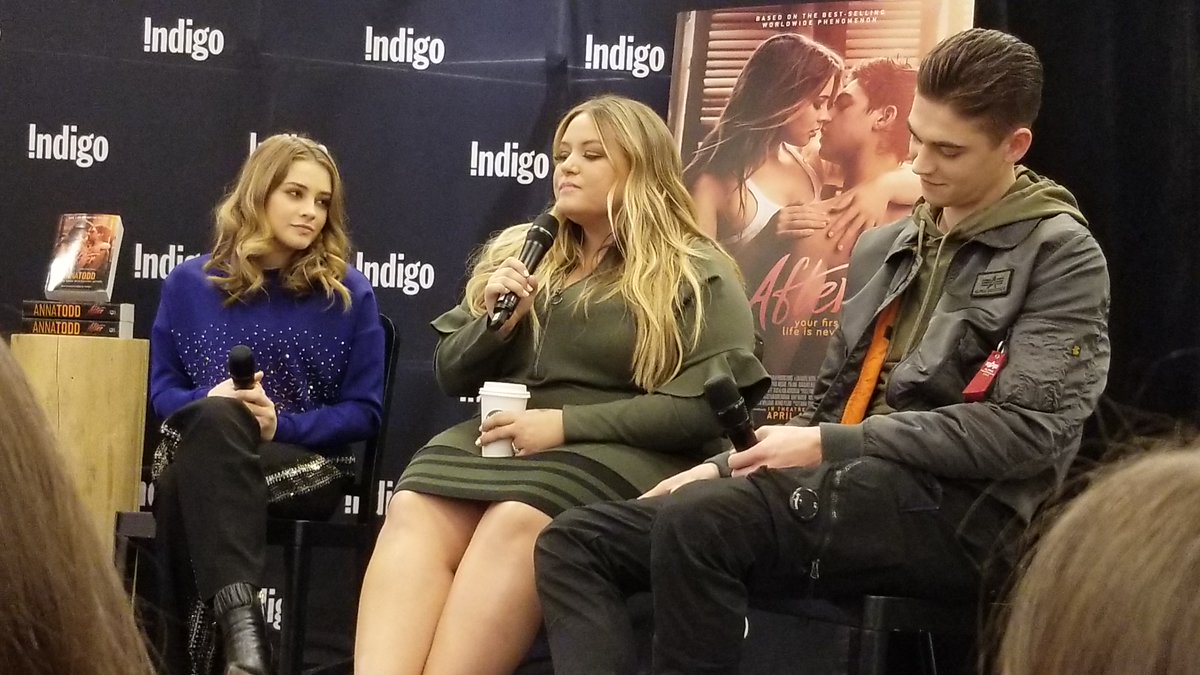 Organizing my photos today and came across this pic from last year's promo for #AfterMovie  in TO.  I love the look that Jo gives Hero.  What's that look saying?😉

📸: <a href="/Leaf_chick/">Ma.Elizabeth</a>

#josephinelangford #HeroFiennesTiffin #Annatodd #tessa #AfterWeCollidedMovie #After