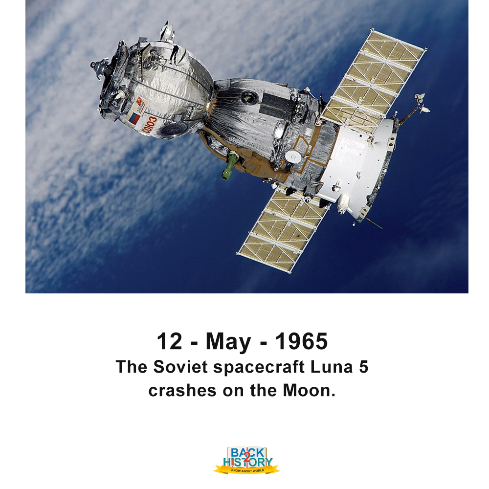 Back_2_History's tweet photo. 12 - May - 1965 – The Soviet spacecraft Luna 5 crashes on the Moon.
#history #historymemes #worldhistory #worldhistorymemes #Science #technology #sciencememes #technologymemes #scienceandtechnologymemes #space #nasa #sovietunion #lunar5 #moon #satellites #spacecraft #universe https://t.co/Xa8oSCF0jF