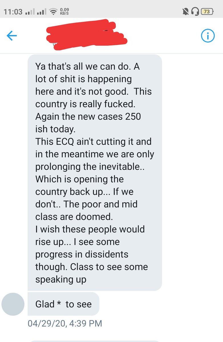chadrhic's tweet photo. Convo with someone who has knowledge with what's happening outside of the Covid19 issue. https://t.co/8YF8Y5I1Q0