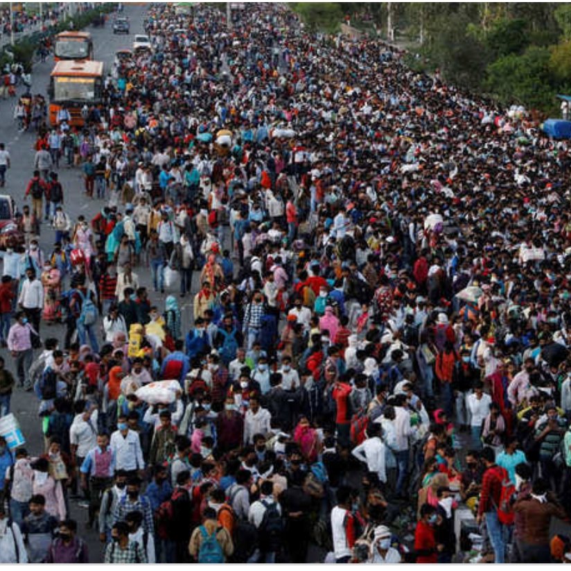 Migrant crisis is a conspiracy of India's enemies. Systematic whisper campaign to create fear in them. Otherwise why would thousands from Telangana, Maharashtra, Gujarat leave on foot for their villages in UP & Bihar? This is a plan of  #UrbanNaxals to create Chaos in IndiaContd