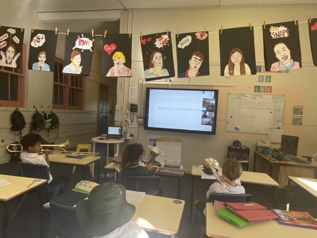 CPS Training Band: Some at home, some at school, all learning together thanks to the power of #zoom. Our students are amazing. <a href="/NSWEducation/">NSW Dept of Education</a>