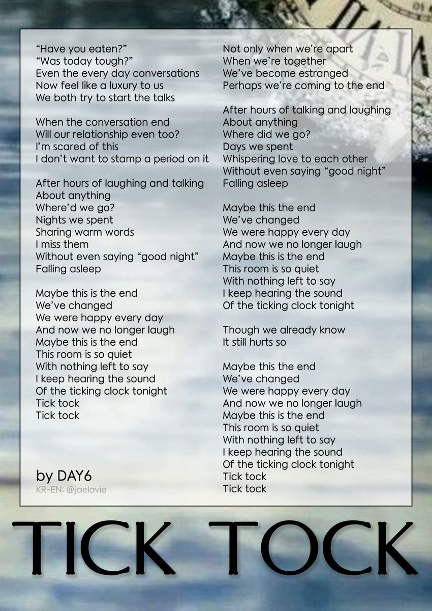 Kgasa - #DAY6 - ZOMBIE (English Ver.) Lyrics #DAY6_Zombie