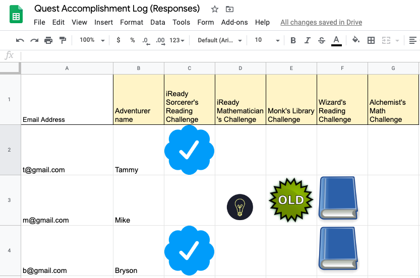 MrsImgarten's tweet photo. @alicekeeler @alicekeeler  Hero stuff! That worked! Now I'm stuck trying to create a school-wide badge leaderboard that populates from a google form. Can't get the =unique to populate after multiple submissions. Any interest in #collaborating? https://t.co/w3I62y8zVL https://t.co/AWotOmwNho