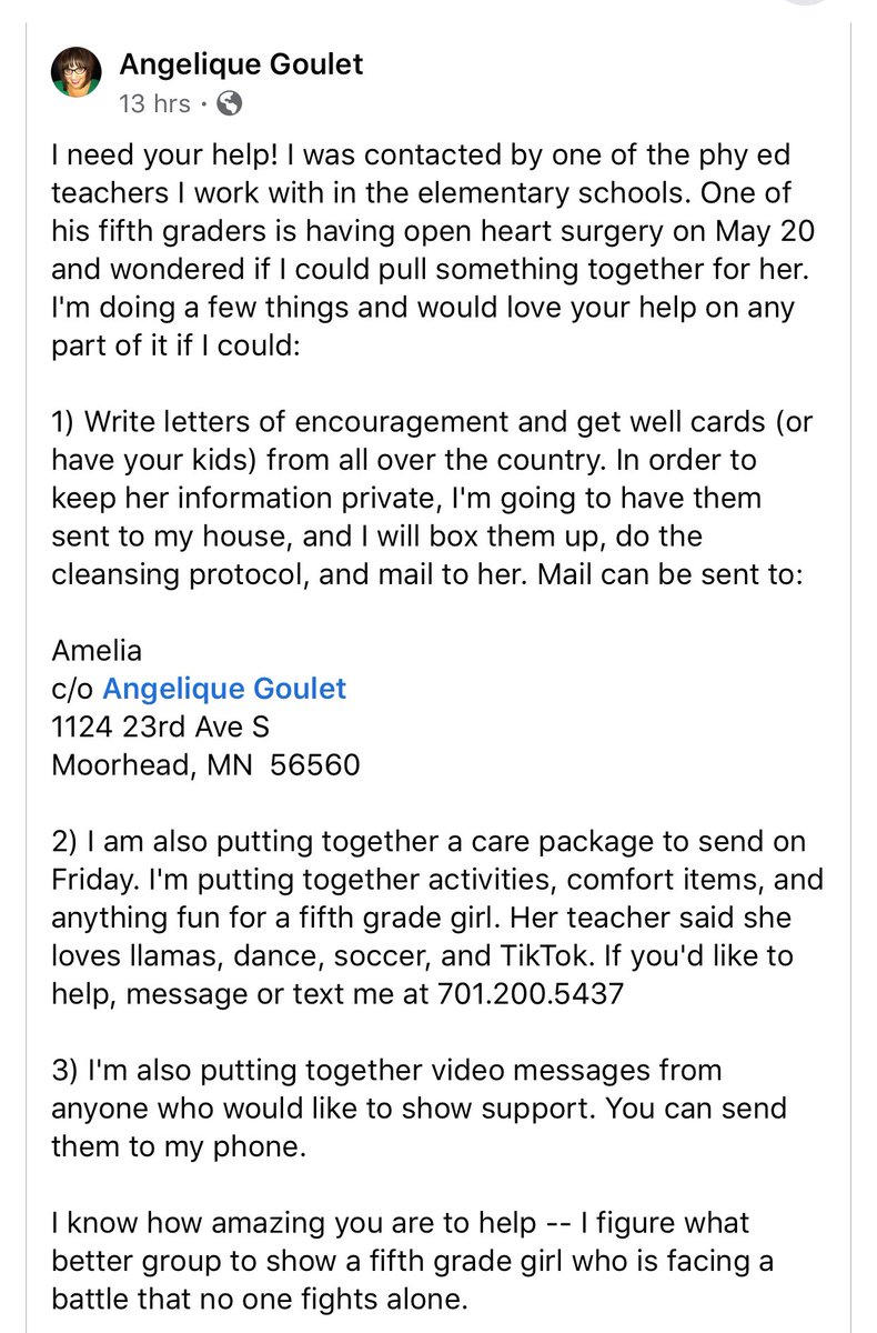 MegEcklund's tweet photo. @somegoodnews @johnkrasinski stumbled across this on FB from near my hometown and thought this little lady might need #SomeGoodNews https://t.co/6KLFNLrexA