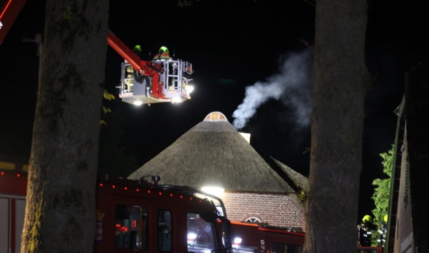 Melding brandweer Loenhorsterweg Lunteren inzake schoorsteenbrand