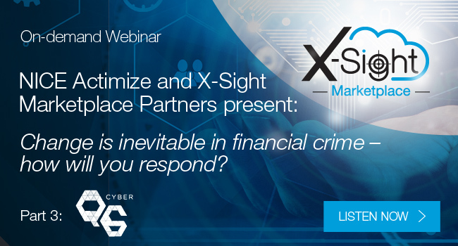Lgt070809's tweet photo. Our webinar series w/ #XSight Marketplace partners featuring @complidata, @OrboGraph, @Q6Cyber &amp; @ciphertrace takes a deeper dive into how they complement our #financialcrime solutions. Tune into an on-demand session or reg. today for 5/13 live session:
https://t.co/JWA9Aygqgg https://t.co/EBz3qY1yVq