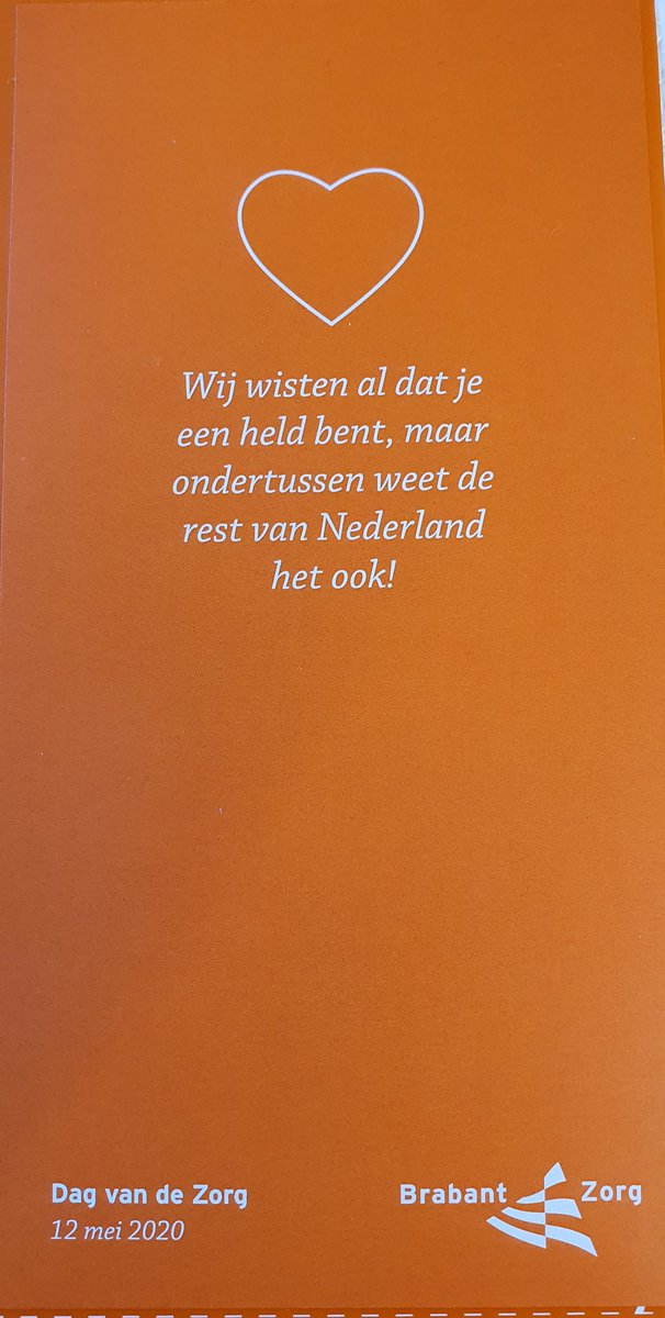 denachtzuster's tweet photo. Wat een leuke verrassing #brabantzorg #ikzorg https://t.co/vhP9jpTYkY