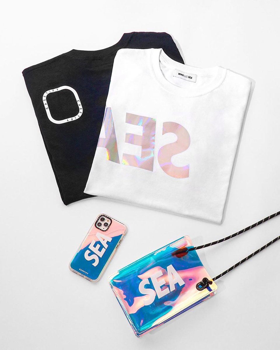 wind and sea × CASETiFY Tシャツ　オーロラ　XL 黒