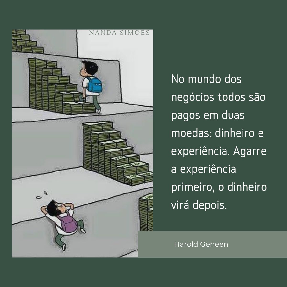 FeSimoes_'s tweet photo. Tudo tem seu tempo! Quando a ordem é invertida, o perigo da queda é bem maior! 
#negocios #dinheiro #experiencias #experiencia #escada #degrau #desenvolvimentopessoal #tempocerto #nandasimoes https://t.co/RzlPlgMPj0