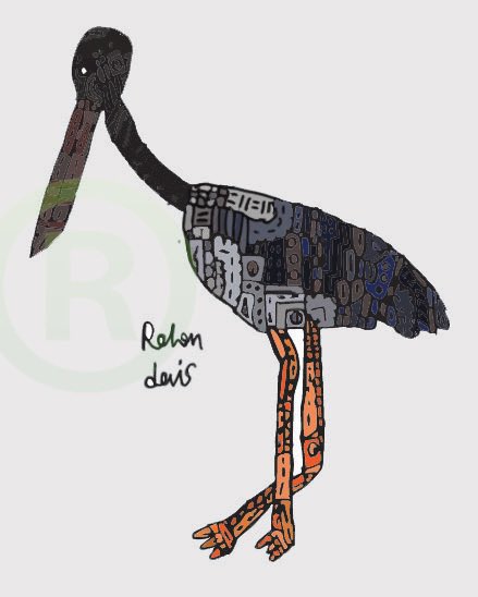 DrawingsRohan's tweet photo. #jabiru #nature #Tuesdaytreat #ArtistOnTwitter #birdart #QuarantineTime #robotanimals #rohansdrawings https://t.co/N8DJ0HPbnc