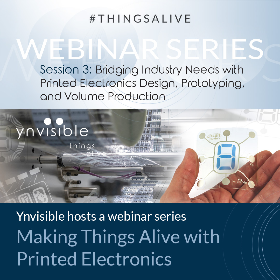 ynvisible's tweet photo. 📣 Making Things Alive 📣 Webinar 3: "Bridging Industry Needs with Printed Electronics Design, Prototyping, and Volume Production" is now open for registration!   ➡️https://t.co/YPW4ZRg6Mt @MaterialCX @CircuitScribe @ynvisible  #thingsalive #makingthingsalive https://t.co/CJtAlrofVB