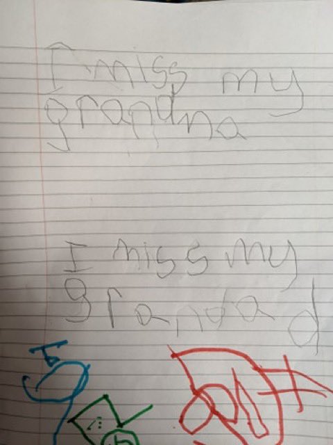 ConistonSchool's tweet photo. To all those grandparents out there. 🥰 I think this reflects how a lot of us might be feeling and expressed with such lovely writing. #ConistonPrimaryLiteracy #receptionhomelearning https://t.co/8HvOifqhjH
