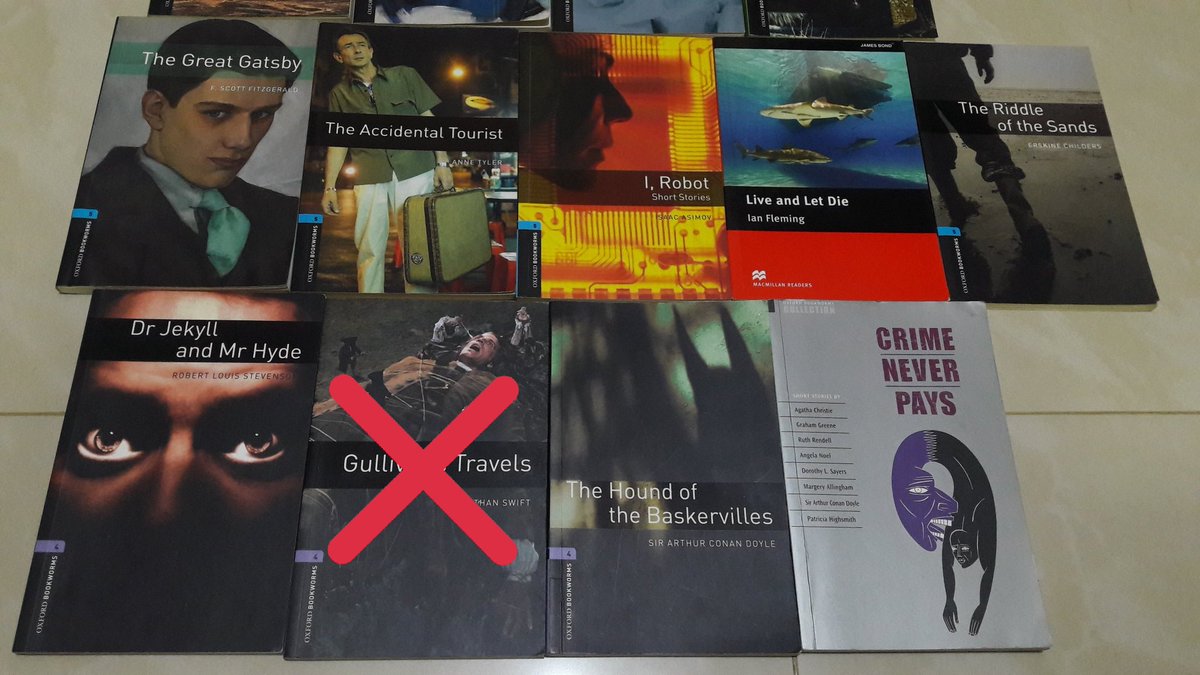 aabookforsale's tweet photo. นิยายภาษาอังกฤษของ oxford bookworm สำหรับคนอยากฝึกภาษาค่ะ ส่งต่อเล่มละ30บาทเท่านั้นน😊 #หนังสือมือสอง #หนังสือมือสองราคาถูก #นิยายภาษาอังกฤษ #นิยายมือสอง #หนังสือเตรียมสอบ #หนังสือฝึกภาษา #เตรียมอุดม #หนังสือมือสองสภาพดี #oxfordbookworm https://t.co/1DMPru5VRU