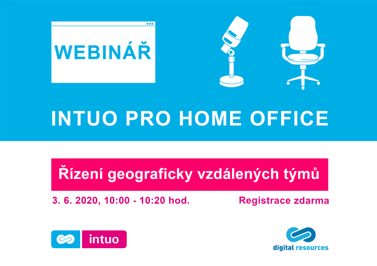 Digres_cz's tweet photo. Zveme Vás na webinář: INTUO pro home office: řízení geograficky vzdálených týmů, 3. 6. 2020, 10:00 - 10:20. Registrace zdarma zde: https://t.co/BbnjuE5q1W. #webinar #INTUO #homeoffice #rizenitymu #teammanagement https://t.co/2a7ecKJw5e