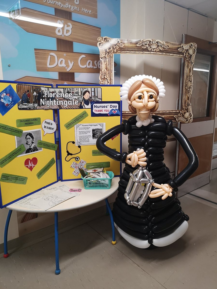 LPlayteam's tweet photo. HAPPY INTERNATIONAL NURSES DAY! To our fantastic team!
THANK YOU to the amazing @bettyballoon for our Florence Nightingale she is wonderful :) 200th Birthday @LancsHospPaeds @SallyMccluskie https://t.co/uyIeMXktpx