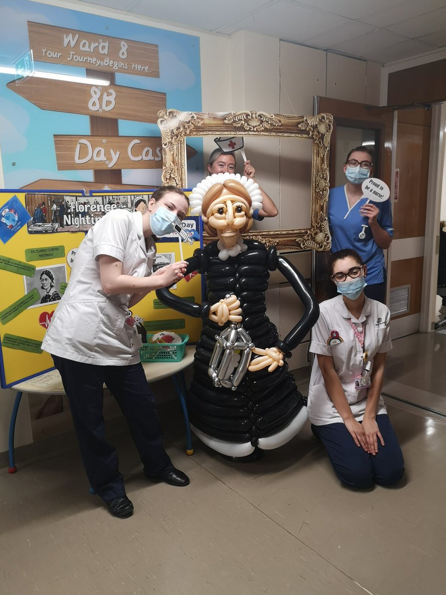LPlayteam's tweet photo. HAPPY INTERNATIONAL NURSES DAY! To our fantastic team!
THANK YOU to the amazing @bettyballoon for our Florence Nightingale she is wonderful :) 200th Birthday @LancsHospPaeds @SallyMccluskie https://t.co/uyIeMXktpx