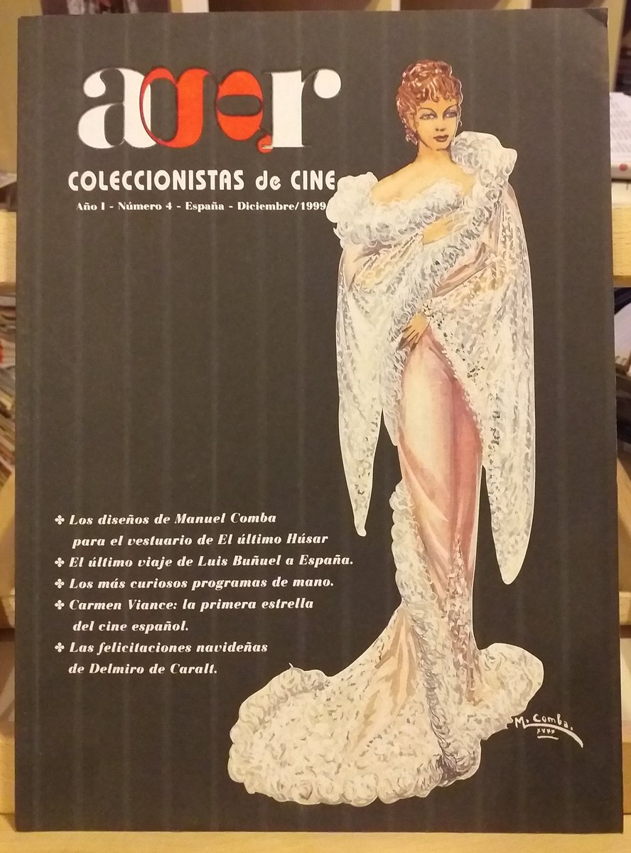 cinepastor's tweet photo. 12.#RevistasdeCine (cada día, una revista)
"#Revistaagr. Coleccionistas de Cine" (1999-2010).
Redacción Madrid. Periodicidad trimestral. Director #AntonioGarcíaRayo.
Una revista excepcional por la calidad de sus imágenes, maquetación...
N°4. Diciembre 1999. Diseño de #ManuelComba https://t.co/jLVs6KIdBU