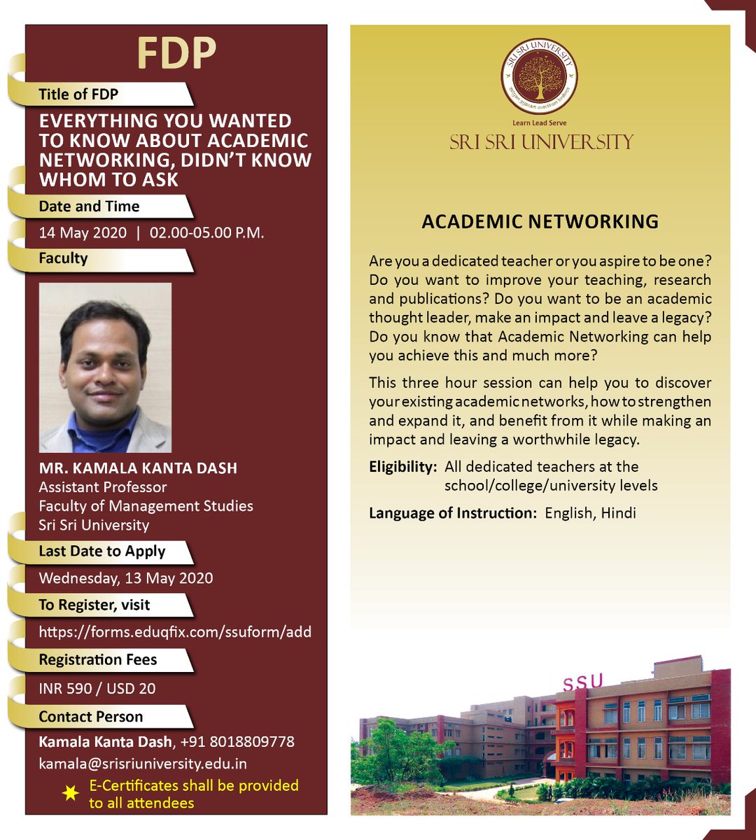 Sri Sri University tweet media