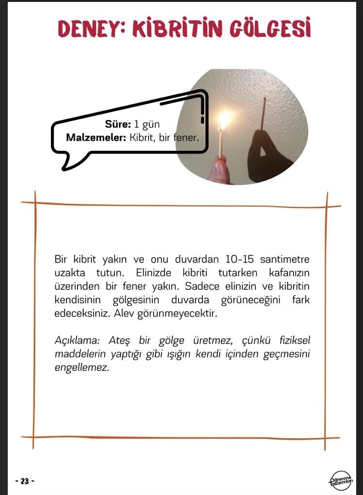 EmineAKMAN48's tweet photo. Kavaklıdere Çamlıbel İlkokulu #Okulevimde #Stemevimde #deneyap Öğrenme Tasarımları. @MuglaMem
Deney: Kibritin Gölgesi 👍🏻 @ziyaselcuk @pervin_tore @Kavaklidere_MEM https://t.co/JzZJOTET2Q