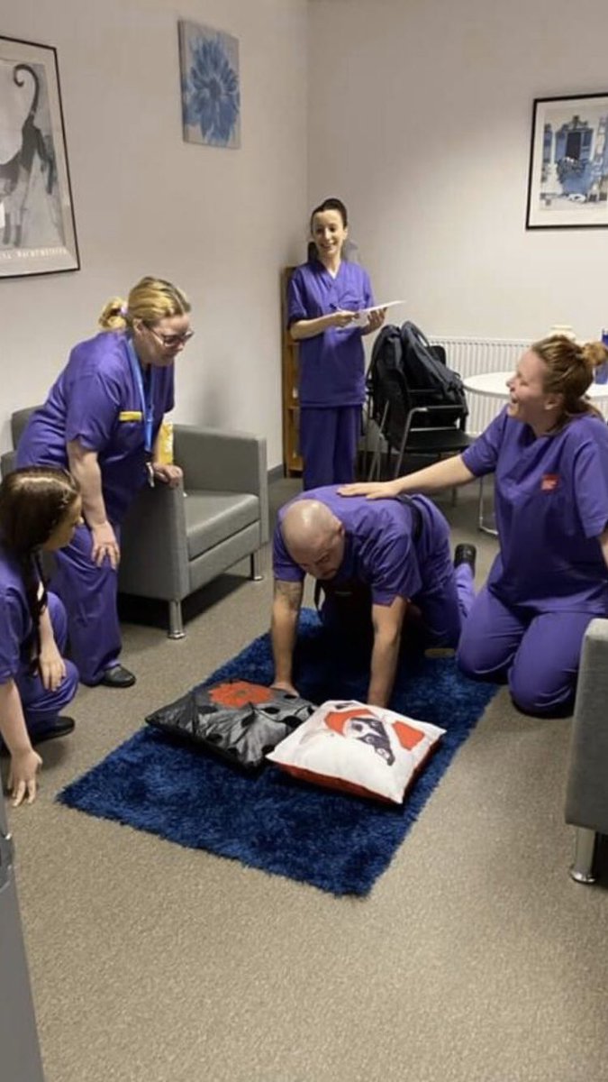 This photo for me sums up training to be an LD nurse. The smiles and helping hand. Didn’t expect to be giving birth that day!!! @USWCareSciences #IND2020