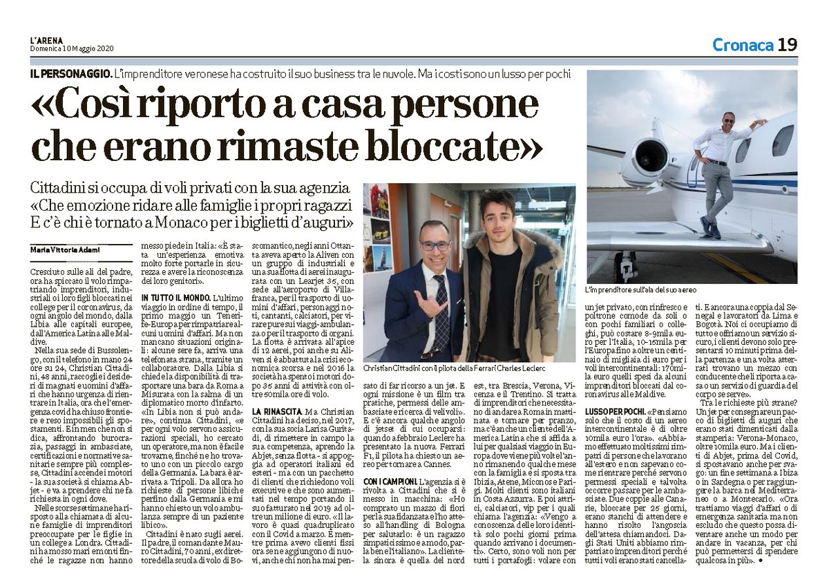 abjet_it's tweet image. Qualche giorno fa sull'Arena di Verona #ABjet #Aliven #flyABjet