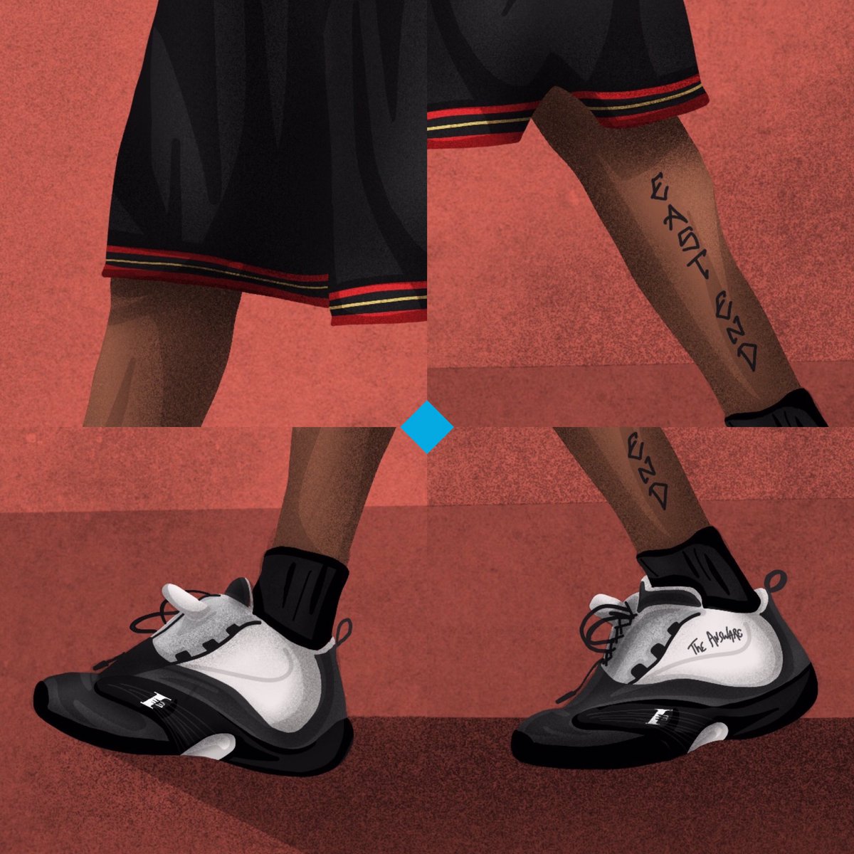 fabbcaso's tweet photo. 👟 WALK OF FAME | @theofficialai3 Answer IV shoes from #reebok together with the #76sixers black jersey were just #theanswer 🔥
~
~
~
#nba #nbashoes #alleniverson #allen #iverson #ai #ai3 #sixers #phila #throwback #hardwoodclassics #answeriv #reebok #reebokclassic #reebokiverson https://t.co/D6v3GZn3ku