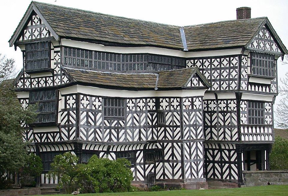 Little Moreton Hall, Cheshire, England. This beautiful, half-timbered house dates from the 16th century. It was built by William Moreton &amp; remained in his family until 1938 when the building was handed over to the English National Trust.

Photo: Christine-Ann Martin CC BY-SA 3.0