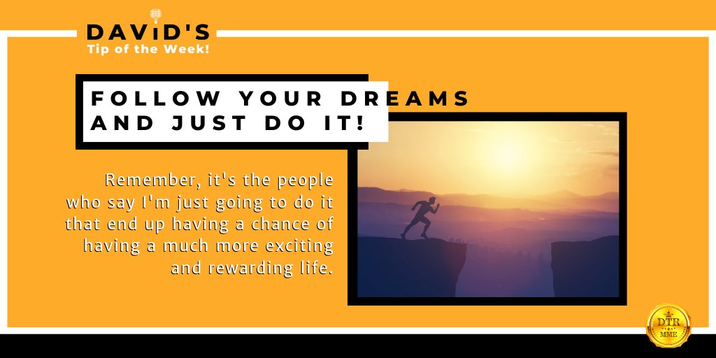 DavidTRosen's tweet photo. Pursue your dreams and do the things that interest you. This way, you will live a much better and meaningful life. Don’t just set out to do something for the sake of making money.

Remember, there’s more to life than materials things! #DTR #DavidTRosen #TuesdayTips https://t.co/OoNNAjVaWr