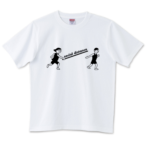 スロータイプ書店 Tシャツトリニティ 新デザイン登録しました Social Distance 適切な距離感 T Co Qorukpd608 T Co Gucbb4ktux スウェット イラストtシャツ アパレル サコッシュ オーバサイズ ビッグシルエット ソーシャル