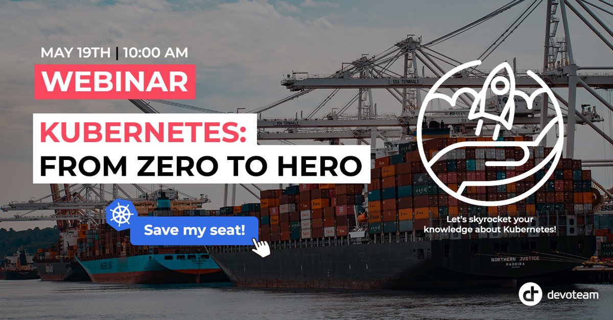 Looking to learn more about Kubernetes? We’ve got you covered! Join our Kubernetes webinar on May 19th. Register  here: bit.ly/3fCRuD8