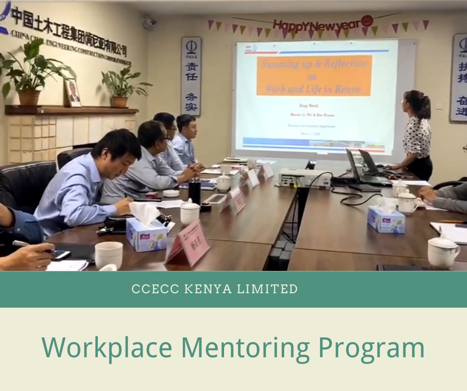 Recently, CCECC Kenya Ltd. held a Workplace Mentoring Program Update Report Meeting, to offer a platform for all apprentices to discuss their gains and losses, strengths and shortcomings of past projects, as well as plans for future. bit.ly/3bnr5G3
#EyeForFuture #Kenya