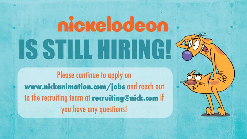 animationjobs's tweet image. Current posts: Nickelodeon Animation Is Hiring,  - We are Nickelodeon Animation

At Nickelodeon Animation, our employees are our biggest stars. We believ... bit.ly/2WZ5L6f 10832