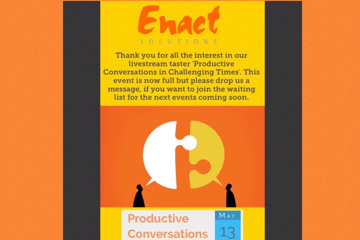 EnactSolutions's tweet image. our new livestream showcase tomorrow, is now full but don't despair, if you still want to attend a session like this, get in touch and we will add you to the waiting list. #newshowcase #livestreamlearning #experientiallearning