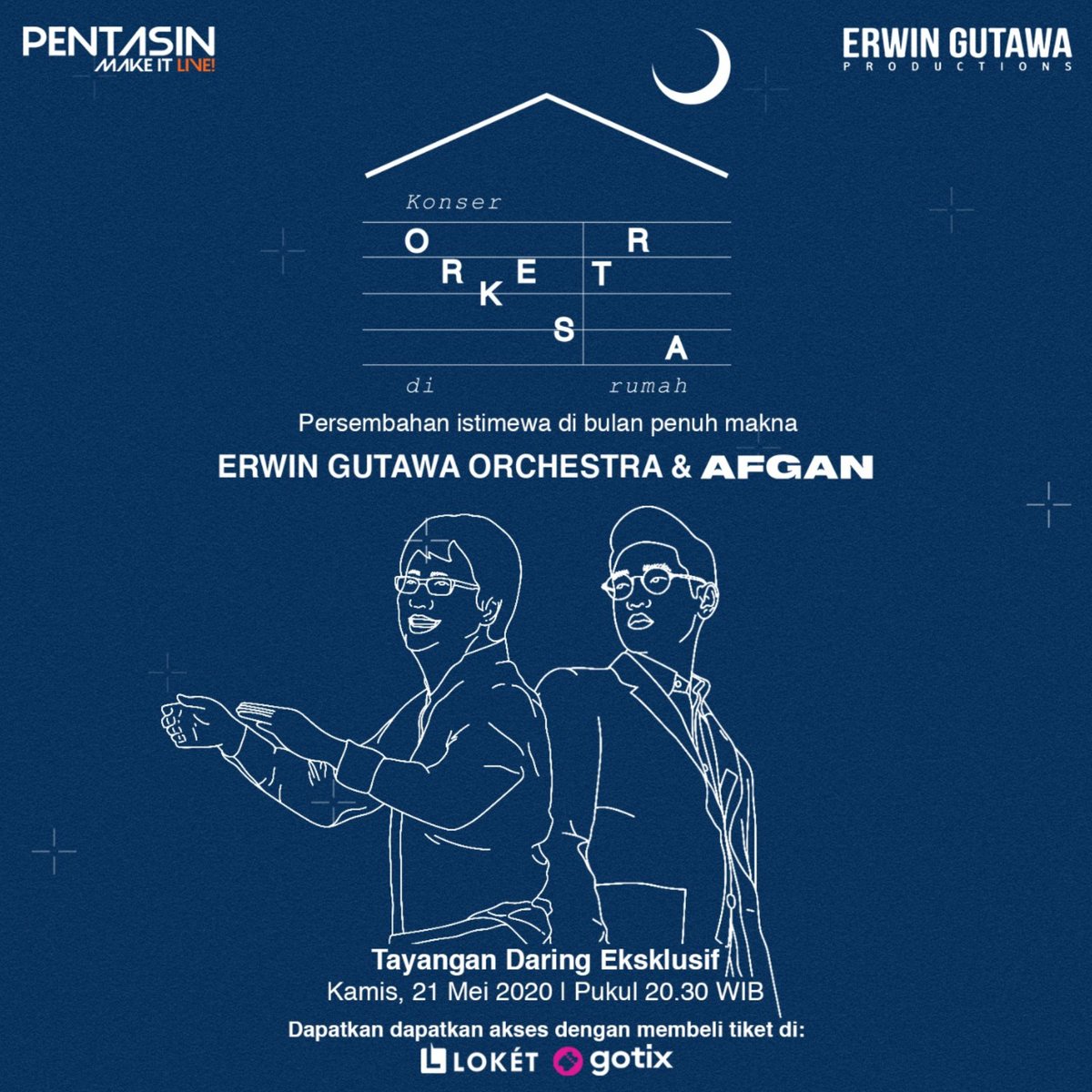 afgan___'s tweet photo. Dapatkan tiketnya segera di @loketcom @gotixindonesiaW

----
Di persembahkan oleh @eg.productions @pentas.in

-----
#Orkestradirumah
#EGOrkestradirumah
#ErwinGutawaOrchestra
#EGProductions
#Ramadhan2020
#Afgankonserdirumah
#EGProductionsxPentasin https://t.co/6L8IOZrkXM