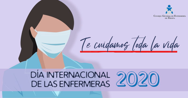 CGEnfermeria's tweet photo. 👩‍⚕️🧑‍⚕️Hoy es el día de las 307.000 enfermeras y enfermeros españoles

👏Hoy celebramos y reivindicamos nuestra profesión

🤗Hoy más que nunca, estamos contigo

#TeCuidamosTodaLaVida #DiaInternacionaldelaEnfermera #DiaDeLasEnfermeras #NursesDay2020 https://t.co/zbk9n6ISdU