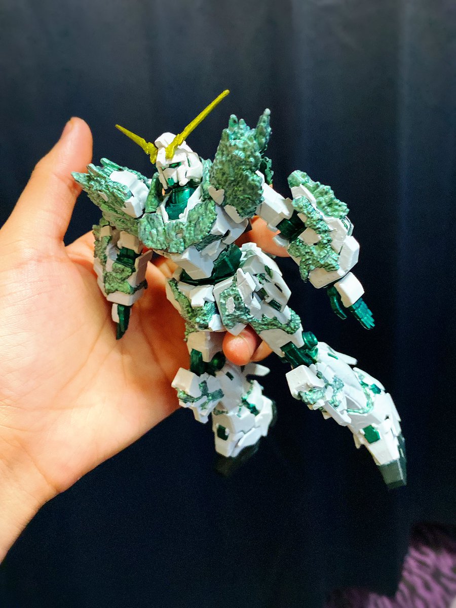 絶品】 MGユニコーンガンダム 光の結晶体 塗装品 (ジャンク