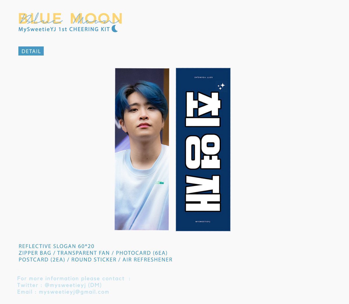 watermelon_tw's tweet photo. RT Plz)
@MySweetieYJ 手幅

構成：60*20手幅+防塵袋+透扇+照片卡*6+明信片*2+氣囊支架+鑰匙圈

金額：606(需二補)
入金～5/20 23:30

IG/LINE/匯款單/對帳單/代碼申請請戳連結
https://t.co/eeQByRxtlu https://t.co/LE7IwGoO8X