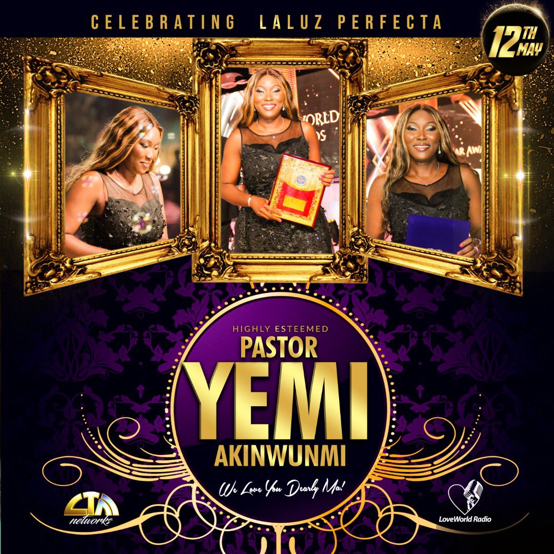 LoveworldRadio's tweet photo. CELEBRATING THE DIRECTOR OF THE LTM NETWORKS 
CLOVEWORLD 
CETUNES 
LOVEWORLD RADIO/ TELEVISION 
MINISTRY 

Happy birthday Pastor Ma
We love you 🥳🥳🥳

#PYA0512
#Laluzperfecta https://t.co/j2Hp75I4SO