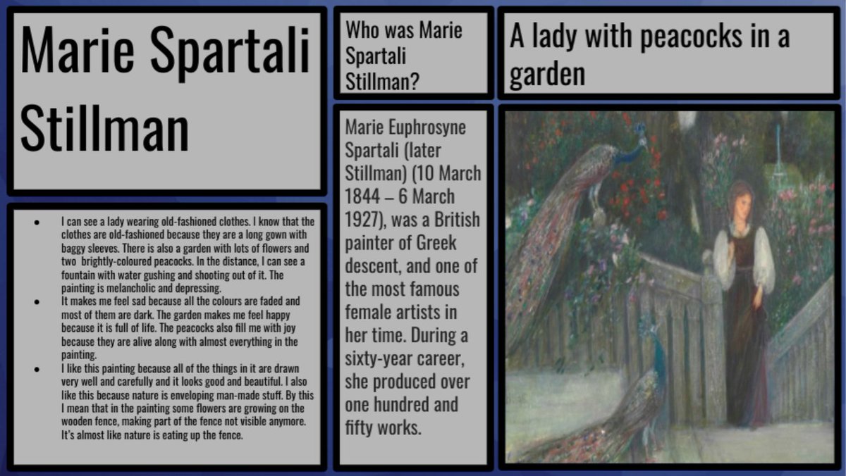 NorfolkHouseSch's tweet photo. Excellent example of research and slide layout from a pupil in Form 5 when working on his Victorian-era humanities project. This is a great combination of fact and his own thoughtful analysis, and an example of child-led (online) learning in action. #nhambitious https://t.co/qDDw31OUrk