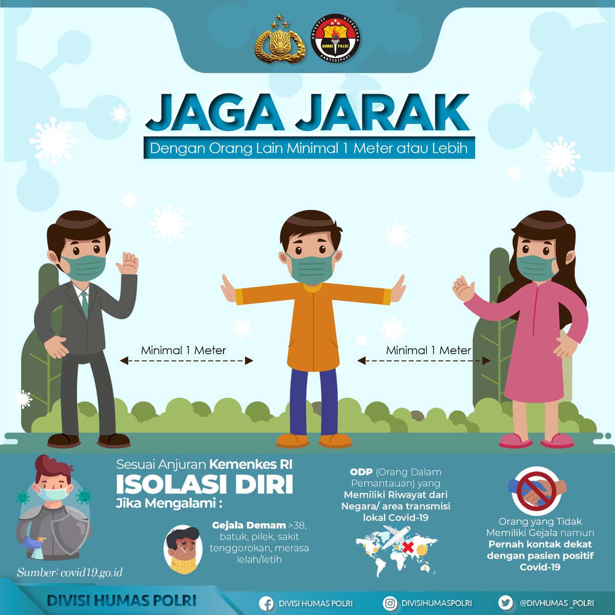 JokoMu8's tweet photo. Ikuti aturan, patuhi himbauan. Mari turut andil dalam melawan pandemi Covid-19. Bersama kita bisa lawan corona

#SiagaLawanCovid19 https://t.co/FfrSgXRr0n