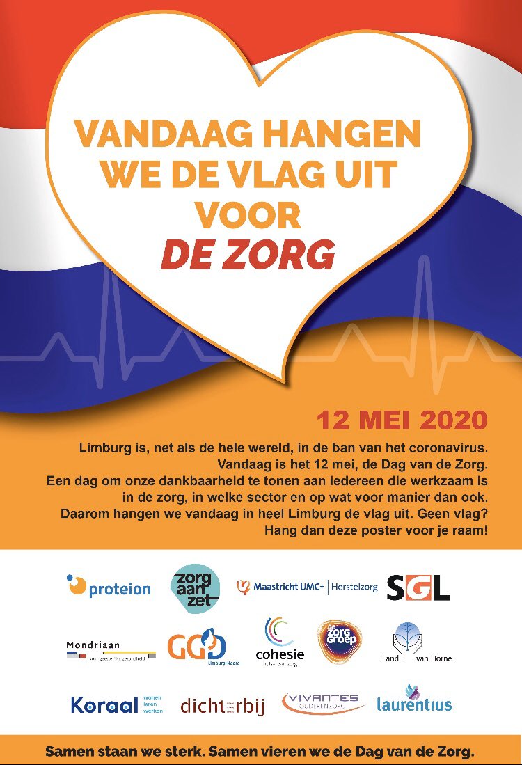 Vlag jij met ons mee!? #dagvandezorg #12mei2020 #bedankt