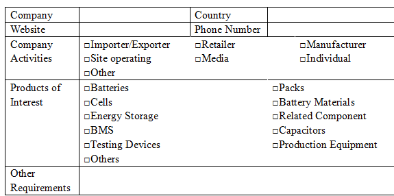 If you have purchasing needs,  we are happy to offer you our Matchmaking Services to thank you for your constant support. All you need to do is fill out the form below and send it back to us, so that we can introduce you to exhibitors who best fit your needs!