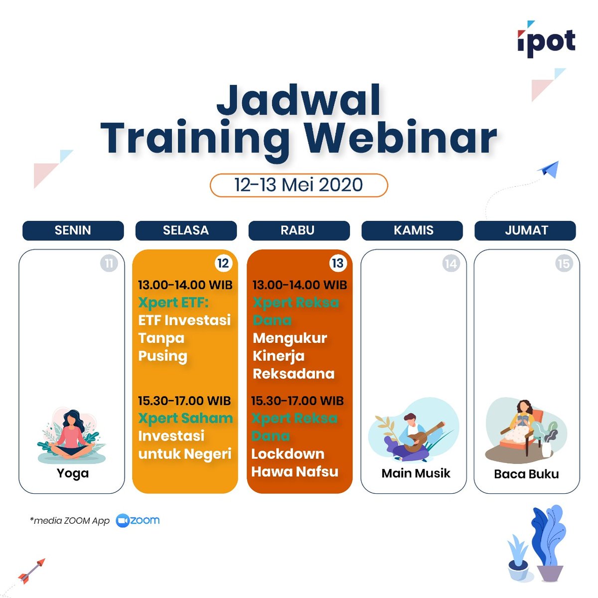 indopremier's tweet photo. Hallo Sobat IPOT,
.
Jadwal untuk webinar minggu berjalan ini udah hadir, yuk cek sekarang
Tetap Stay Safe, Stay Optimistic ya!
.
.
.
#indopremier #mulaisekarangdiipot #pintarbersamaipot #semuabisainvestasi https://t.co/6rUkAgkCG9