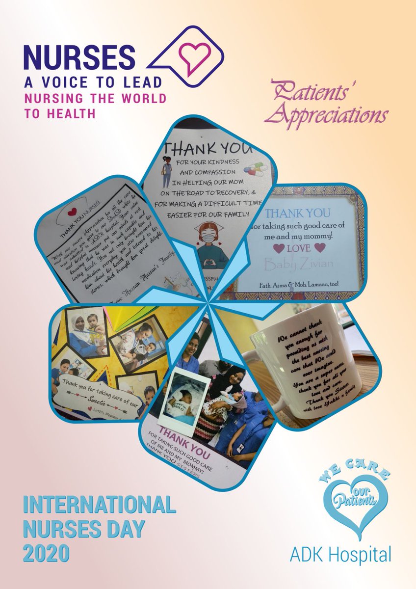 As we celebrate #NursesDay2020 we wish all our patients a fast recovery and good health. We would like to extend our sincere thanks for the love &amp; appreciation we receive from you <a href="/ADKHospital/">ADK Hospital</a> @mna_nurses <a href="/ICNurses/">ICN - International Council of Nurses</a>