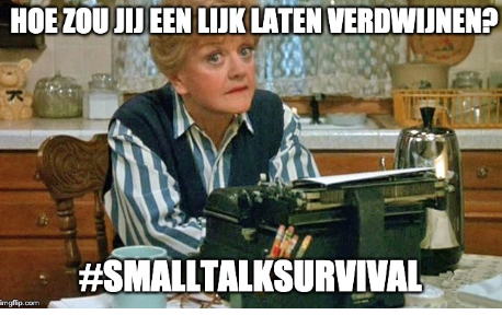 LLuyben's tweet photo. #smalltalktip 10: bereid een paar fonkelende vragen voor. 😁 Leid dat wel een beetje in: ik hoorde laatst een grappige vraag... #fonkelendevraag #smalltalk #jessicafletcher https://t.co/VmKUVfaZNp