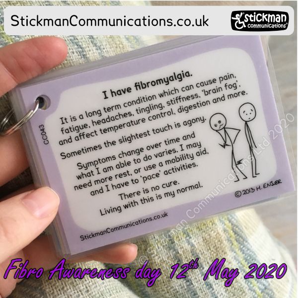 It's #FibroAwarenessDay! Shout out to everyone living with the massively underestimated and misunderstood condition.
(card available from  buff.ly/2L9wfxJ )