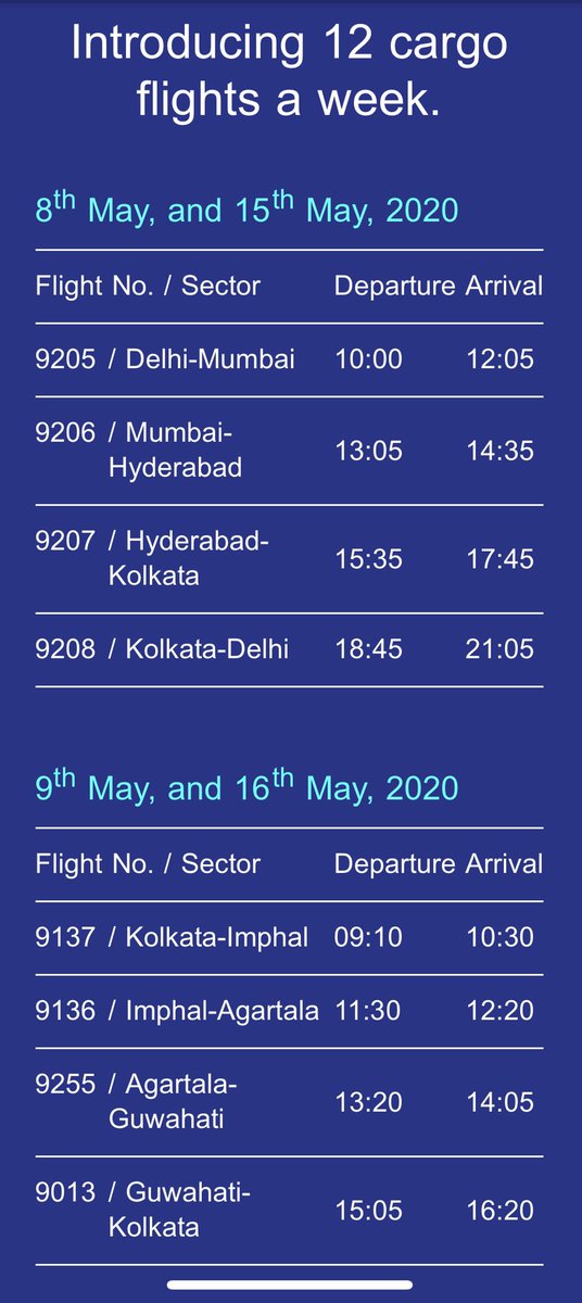 LiveFromALounge's tweet photo. .@IndiGo6E will operate cargo flights next week. https://t.co/v8YpAmRMzv